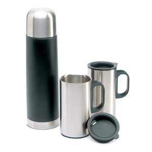 Thermos personalizzato in acciaio 500 m ISOSET KC2694 - Nero