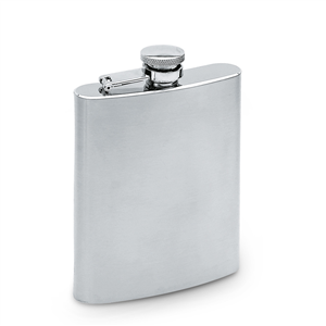 Bottiglia (45 cl) in metallo SLIMMY FLASK KC4703 - Silver Opaco