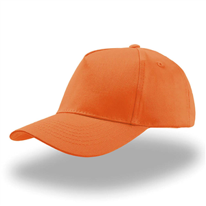 Cappellino personalizzabile da bambini in cotone 5 pannelli Atlantis KID START FIVE KDSF - Arancio