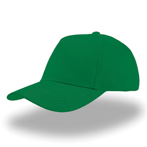 Cappellino personalizzabile da bambini in cotone 5 pannelli Atlantis KID START FIVE KDSF - Verde Scuro
