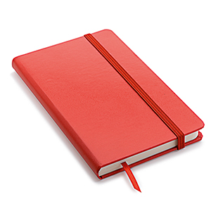 Quaderno personalizzato con copertina rigida in formato A6 NOTY-S L12021 - Rosso