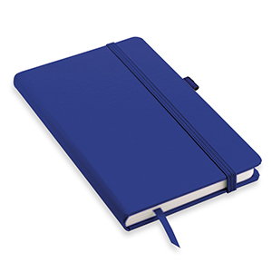 Quaderno personalizzato con copertina soft con elastico e portapenna in formato A5 NOTYPEN-M L19036 - Blu Royal