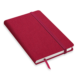 Quaderno personalizzato con copertina in poliestere in formato A5 NOTY-CHIC L20044 - Rosso
