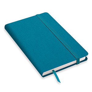 Quaderno personalizzato con copertina in poliestere in formato A5 NOTY-CHIC L20044 - Azzurro