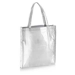 Shopper in tnt laminato cm 38x42x8 Legby S'Bags YUKI M09020 - Bianco