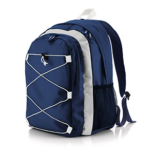 Zaino tempo libero personalizzato Legby Vagamondo ARIZONA M10572 - Blu Navy - Bianco