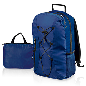 Zaino viaggi ripiegabile in ripstop Legby Vagamondo FOLDO M12552 - Blu Navy