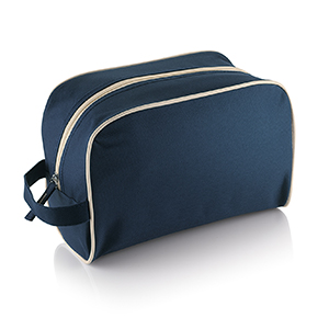 Beauty da viaggio personalizzato PARIGI M12848 - Blu Navy - Beige