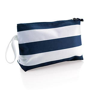 Pochette spiaggia Legby Ocean Breeze AMALFI M12856 - Blu Navy - Bianco