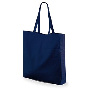 Shopper bag personalizzata in cotone canvas 250 gr cm 38x42x8 Legby S'Bags AMAEBI M13044 - Blu Navy