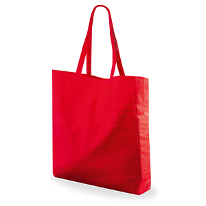 Shopper bag personalizzata in cotone canvas 250 gr cm 38x42x8 Legby S'Bags AMAEBI M13044 - Rosso