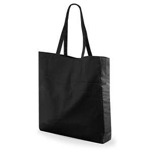 Shopper bag personalizzata in cotone canvas 250 gr cm 38x42x8 Legby S'Bags AMAEBI M13044 - Nero