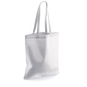 Shopping bag promozionale in cotone 135gr cm 38x42 Legby S'Bags EBITEN M13045 - Bianco
