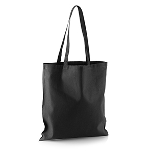Shopping bag promozionale in cotone 135gr cm 38x42 Legby S'Bags EBITEN M13045 - Nero