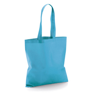 Shopping bag promozionale in cotone 135gr cm 38x42 Legby S'Bags EBITEN M13045 - Azzurro