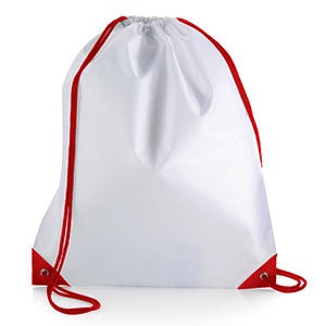 Sacca personalizzata in poliestere Legby S'Bags ISI-WY M16553 - Bianco - Rosso