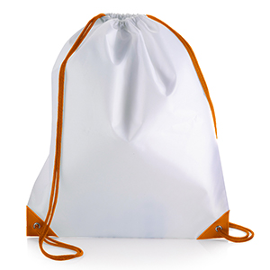 Sacca personalizzata in poliestere Legby S'Bags ISI-WY M16553 - Bianco - Arancio