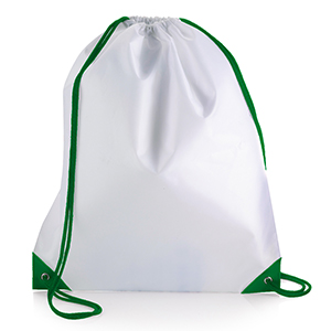 Sacca personalizzata in poliestere Legby S'Bags ISI-WY M16553 - Bianco - Verde Scuro