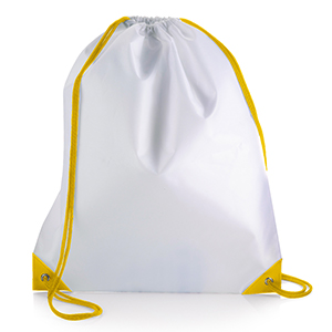 Sacca personalizzata in poliestere Legby S'Bags ISI-WY M16553 - Bianco - Giallo