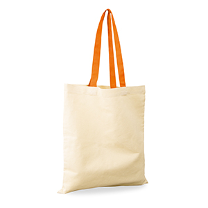 Shopper personalizzata in cotone 220gr cm 38x42 Legby S'Bags NIGIRI M18051 - Naturale - Arancio
