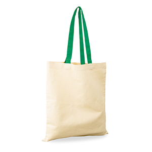 Shopper personalizzata in cotone 220gr cm 38x42 Legby S'Bags NIGIRI M18051 - Naturale - Verde Scuro