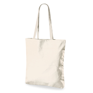 Shopper bag personalizzata in cotone 220gr natural color cm 38x42 Legby S'Bags TOKYO M20052-N - Naturale