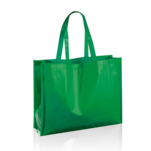 Shopper ecologica in rpet laminato cm 45x35x12 Legby S'Bags RPET-03 M20062 - Verde Scuro