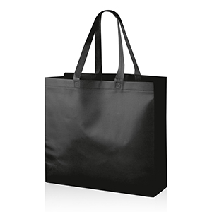 Shopper spesa personalizzata tnt laminato cm 40x35x12 Legby S'Bags GIFU M20070 - Nero