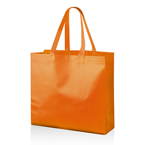 Shopper spesa personalizzata tnt laminato cm 40x35x12 Legby S'Bags GIFU M20070 - Arancio