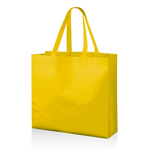 Shopper spesa personalizzata tnt laminato cm 40x35x12 Legby S'Bags GIFU M20070 - Giallo