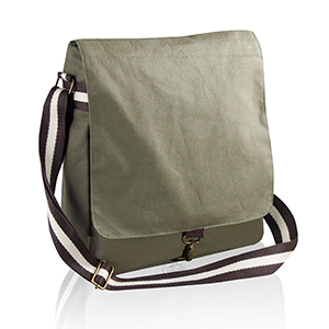 Borsa a tracolla in canvas TSAVO M20160 - Verde Scuro