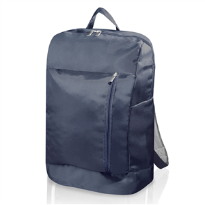 Zaino da viaggio personalizzato in tessuto cangiante Legby Vagamondo SANTIAGO M20540 - Blu Navy - Grigio