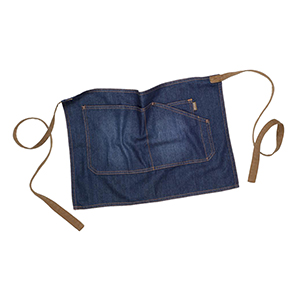 Grembiule da cameriere personalizzato in jeans cm 50x35 Workteam  M711 - Blu Jeans