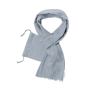 Sciarpina in cotone organico BETTY MKT1011 - Grigio