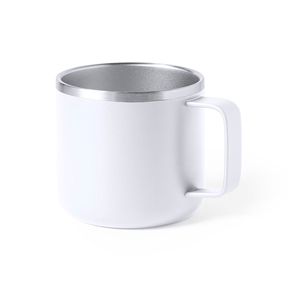 Tazza personalizzata termica in acciaio inox 350 ml SHIRLEY MKT1048 - Bianco