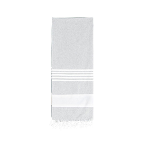 Telo fouta doppio in cotone cm 150x210 SIMBAR MKT1182 - Grigio