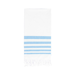 Telo fouta in cotone cm 170x90 SALLY MKT1184 - Azzurro