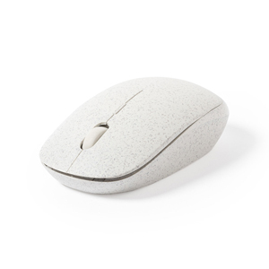 Mouse wireless personalizzato in fibra di grano e ABS ESTIKY MKT1198 - Naturale