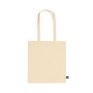 Shopper personalizzatain cotone 180gr cm 38x42 FLYCA FAIRTRADE MKT1265 - Naturale