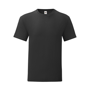 T-Shirt personalizzata uomo in cotone 150 gr Fruit of the Loom ICONIC MKT1324 - Nero