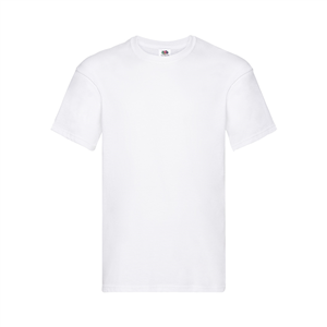 T-Shirt pubblicitaria uomo bianca in cotone 140gr Fruit of the Loom ORIGINAL T MKT1332 - Bianco