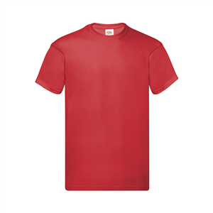 Maglietta promozionale uomo in cotone 150 gr Fruit of the Loom ORIGINAL T MKT1333 - Rosso