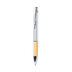 Penna personalizzata in bamboo YACKETS MKT1405 - Platino