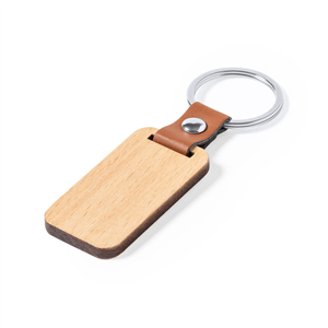 Portachiavi personalizzabile in legno MAPPETS MKT1411 - Rettangolo