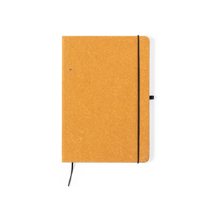 Quaderno con elastico e copertina in pelle in formato A5 TEFAN MKT1412 - Marrone