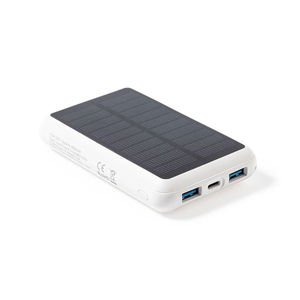 Power bank wireless solare da 8000mAh MADDY MKT1422 - Bianco