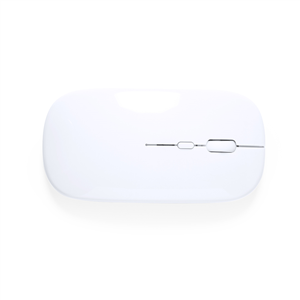Mouse wireless personalizzato in ABS riciclato CHESTIR RCS MKT1423 - Bianco