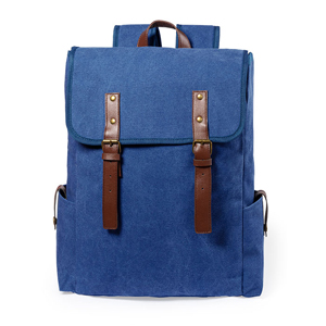 Zaino porta pc per 15 pollici in tela SNORLAX MKT1447 - Blu Navy