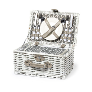 Cestino da picnic termico con servizio 12 pezzi MIDLAND MKT1490 - Bianco