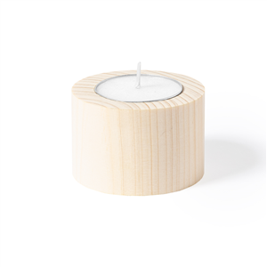 Candela aroma vaniglia in legno YIREN MKT1498 - Neutro